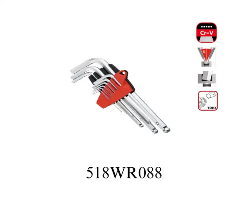 9PCS Ball End Hex Key Wrench