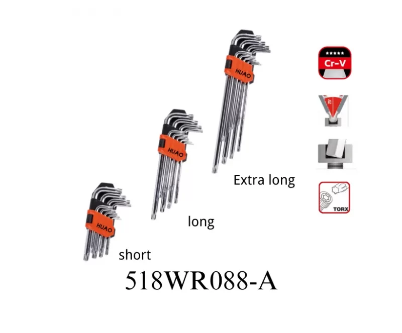 9PCS Star Hex Key Allen Wrench