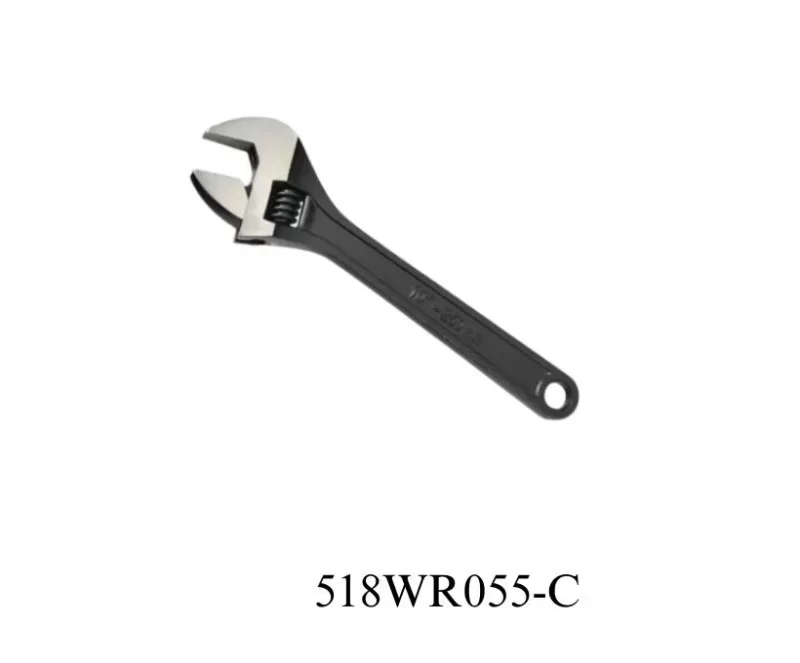 Black finish adjustable wrench-518WR055-C