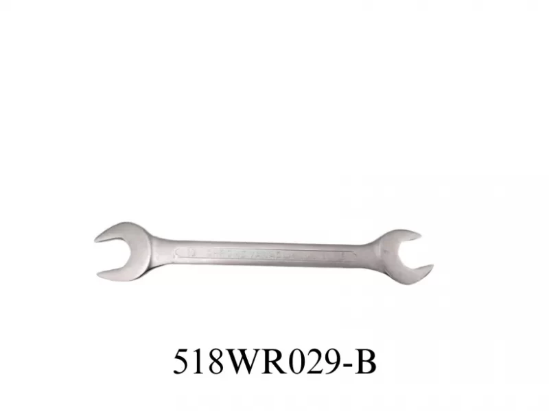 Sunken panel double open end wrench