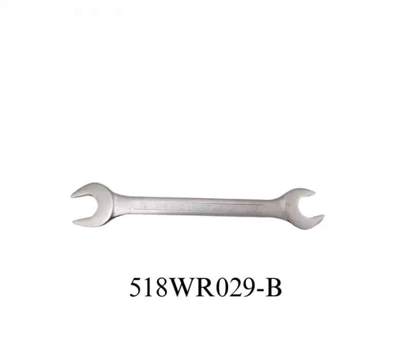 Sunken panel double open end wrench