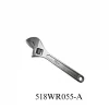 chrome plated adjustable wrench-518WR055-A