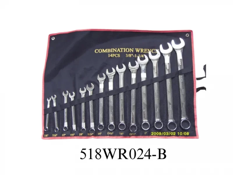 14 Pieces Mirror Polished of combination wrench-518wr024-B (1)