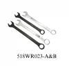 raised panel combination wrench-chrome plated&black finish